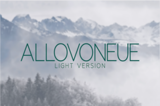 Allovoneue Light: A Fresh Typeface for Modern Campaigns