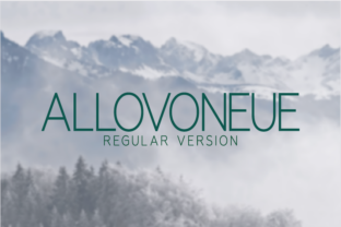 Allovoneue Regular: A Modern Sans Serif for Editorial Design