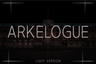 Arkelogue Light: A Clean, Casual Font