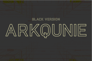 Arkqunie Outline Black: A Modern Typeface for Editorial Design