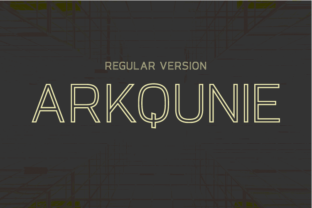 Arkqunie Outline Regular: A Font for Polished Branding