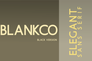 Blankco Black: A Bold Font for Creative Makers