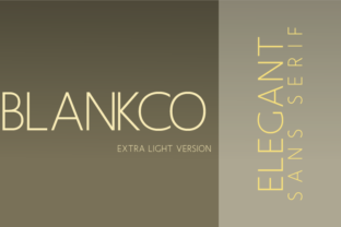 Blankco Extra Light: A Modern Font for Creative Makers