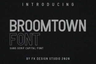 Broomtown Font: A Versatile Typeface for Creative Makers