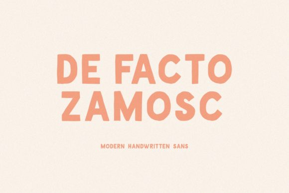 De Facto Zamosc: A Playful Sans Serif Font