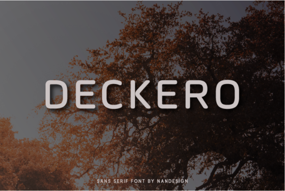 Deckero: A Futuristic Font for Web Design