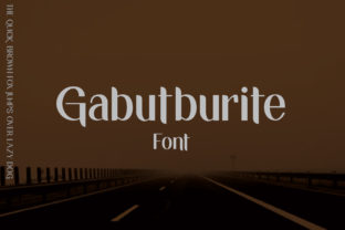 Gabutburit: A Stylish Sans Serif Font