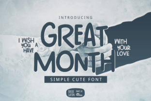 Great Month Font for Web Design