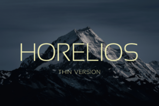 Horelios Thin: A Minimalist Font for Modern Design