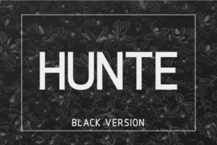 Hunte Black: A Modern Sans Serif for Branding