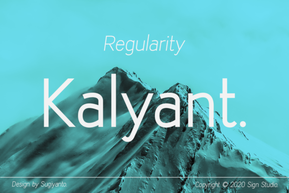 Kalyant: A Clean Sans Serif Font