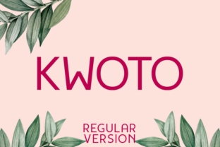 Kwoto Regular: A Modern Sans Serif for Branding
