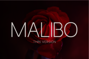 Malibo Thin: A Modern Sans Serif Typeface for Digital Design