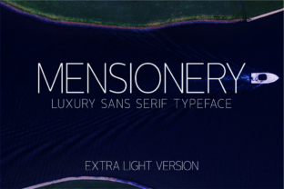 Mensionery Extra Light Font