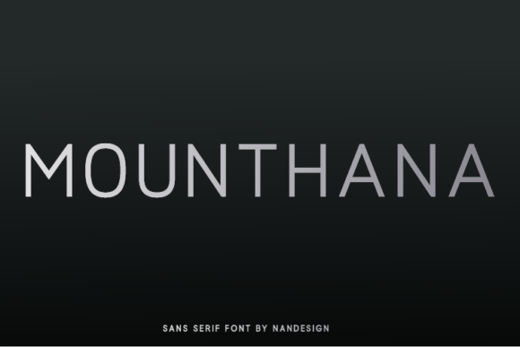 Mounthana: A Clean Font for Business