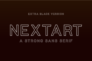 Nextart Outline Extra Black: A Typeface That Elevates Brand Identity