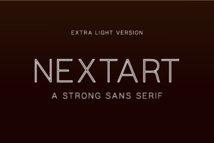 Nextart Outline Extra Light: A Versatile Typeface for Makers and Designers