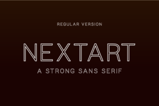 Nextart Outline Regular: A Font for Creative Makers