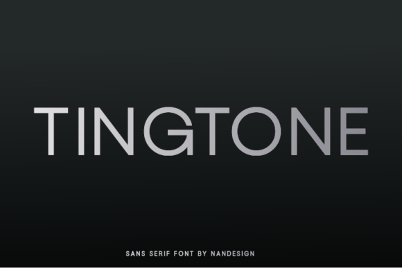 Tingtone: A Clean Font for Business Branding